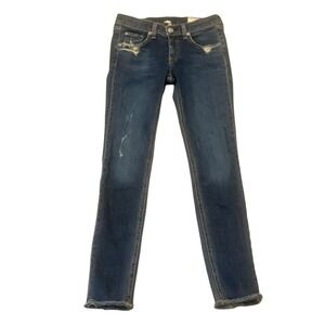 Rag Bone JEAN Skinny Jeans Distressed Blue Denim Women Size‎ 25
